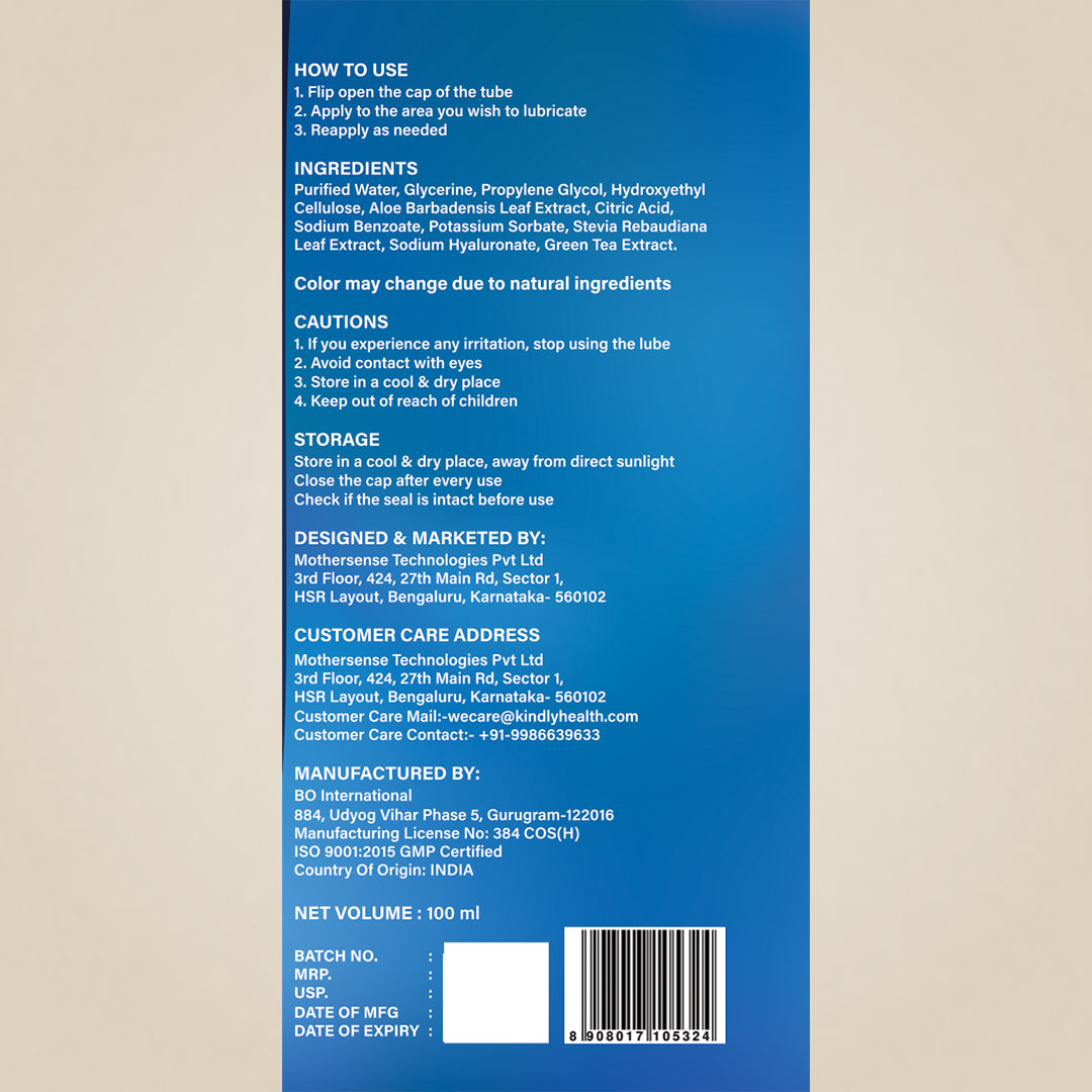 Kindly Tease Edible Water-Based Lubricant – Natural Flavour