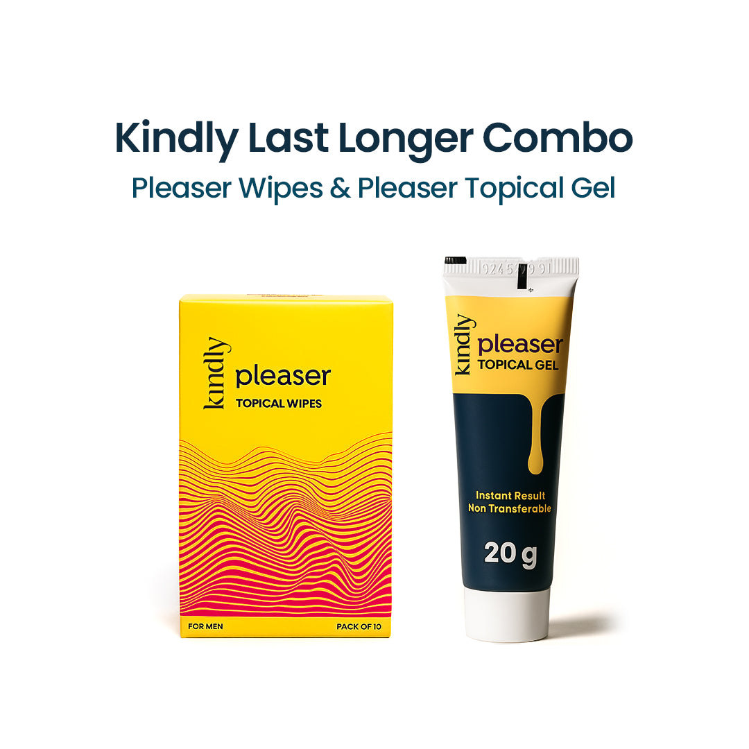 Kindly Last Longer Combo: Pleaser Topical Wipes & Pleaser Topical Gel