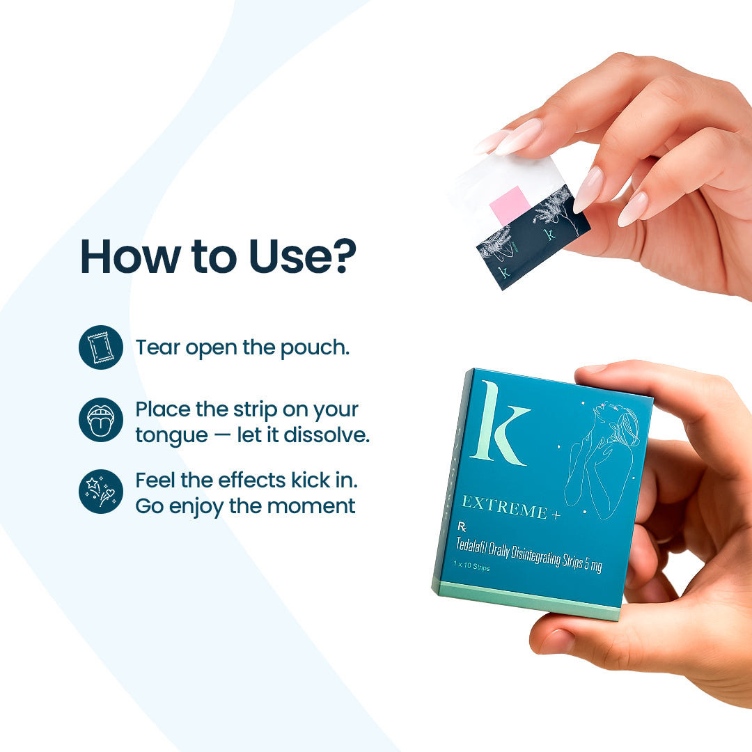 Extreme+ Tadalafil Strips - Works in 15 minutes
