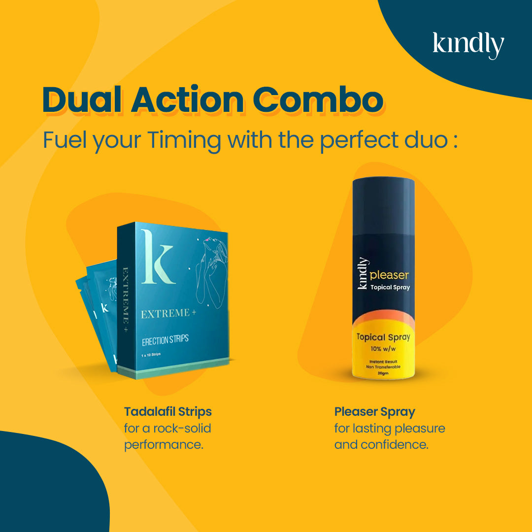 Dual Action Combo : Pleaser Spray & Extreme+ Strips