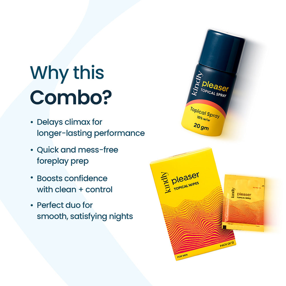 Kindly Date Night Combo: Pleaser Topical Wipes & Pleaser Topical Spray