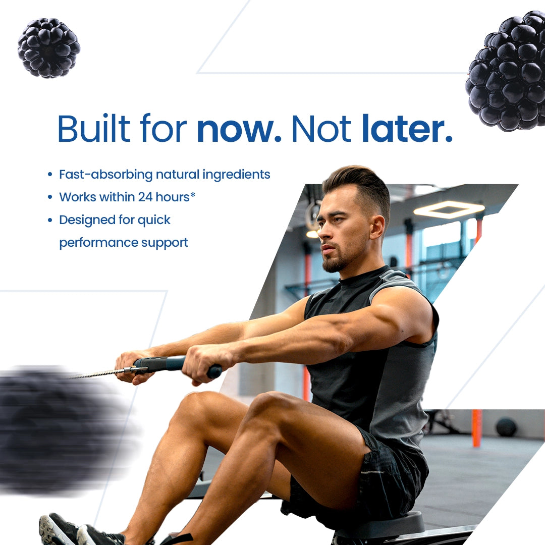 Kindly T24 - World’s Fastest & Natural Testosterone Booster with Patented TestoSurge® Blue Raspberry