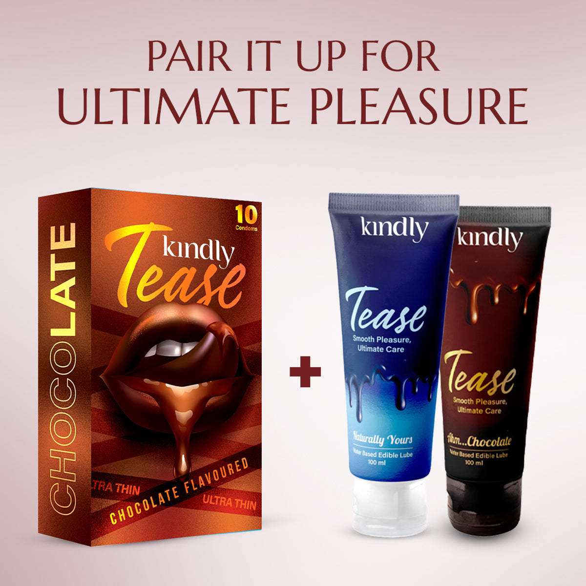 Tease Condoms- Ultra Thin- Chocolate Flavour - Pack of 10