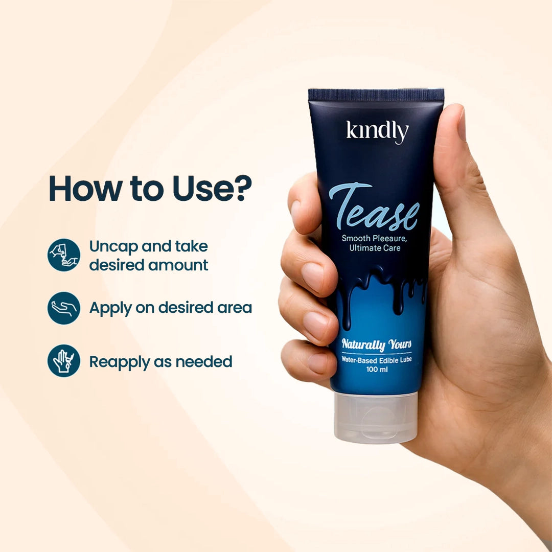 Kindly Tease Edible Water-Based Lubricant – Natural Flavour