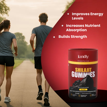 Kindly Performance Power Combo: Shilajit Gummies + Delay Gel for Him (Pack of 2)