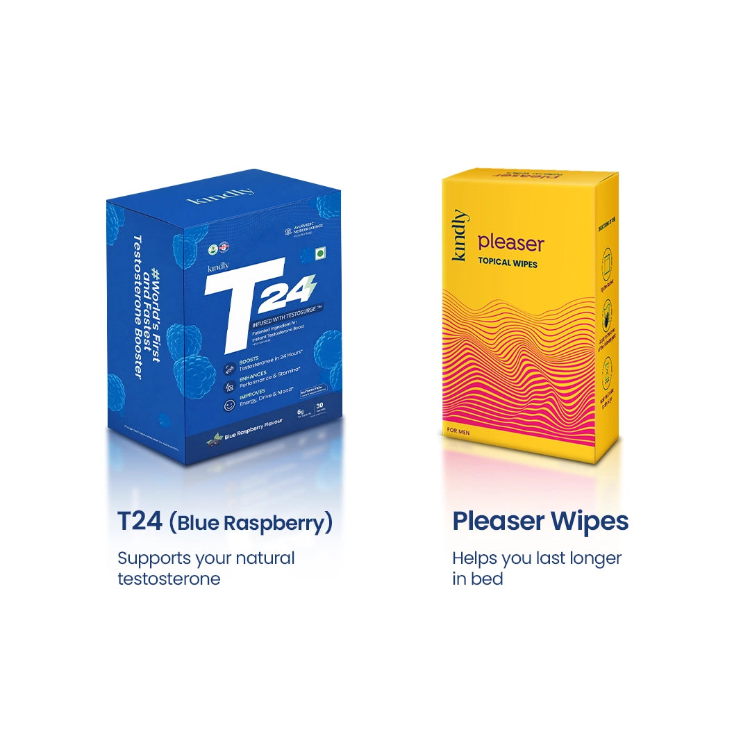 Kindly T24 Blue Raspberry and Pleaser Wipes