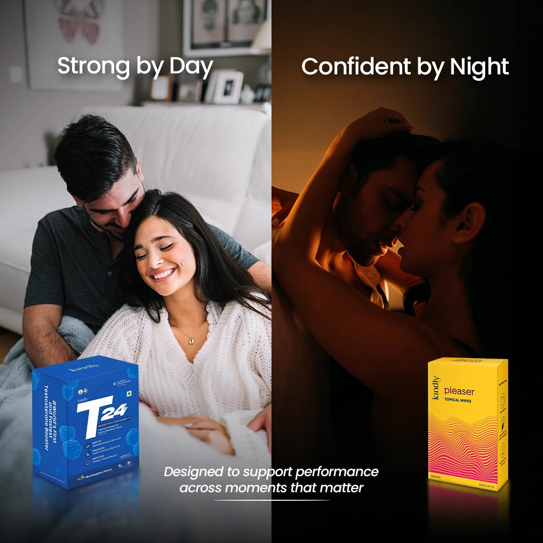 Kindly T24 Blue Raspberry and Pleaser Wipes + Condoms pack of 10