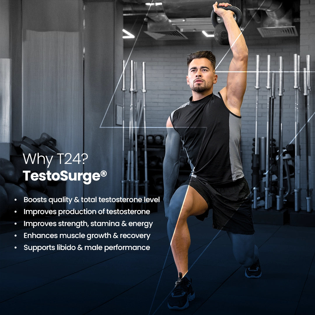 Kindly T24 - World’s Fastest & Natural Testosterone Booster with Patented TestoSurge® Blue Raspberry