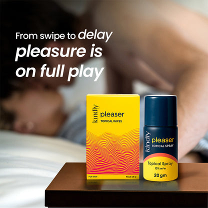 Kindly Date Night Combo: Pleaser Topical Wipes & Pleaser Topical Spray