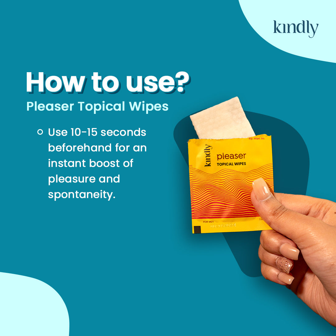Pleaser Performance Kit : Pleaser wipes , Reload & Condom