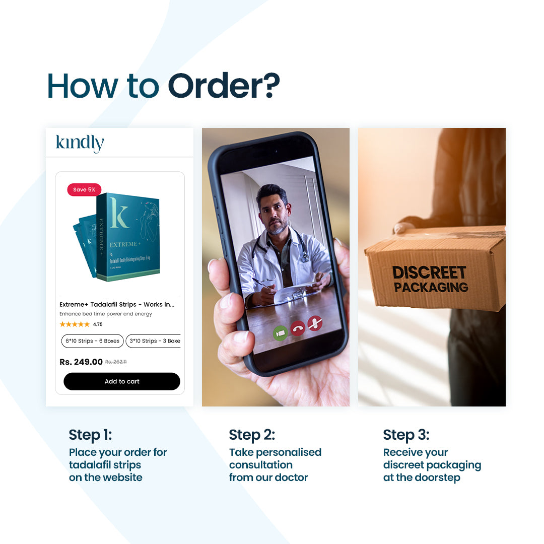 Extreme+ Tadalafil Strips - Works in 15 minutes