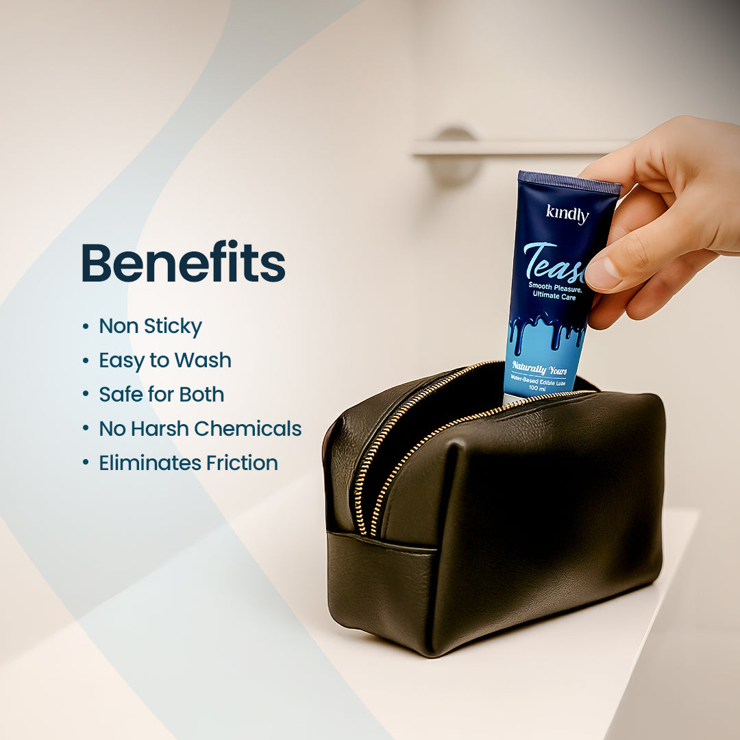 Kindly Endurance & Comfort Combo – Delay Gel with Water Based Natural Lubricant (Pack of 2)