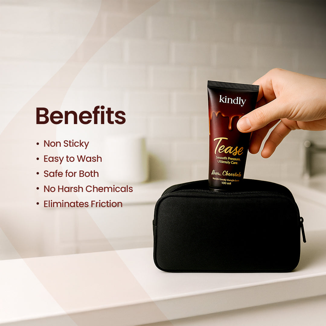 Kindly Endurance & Comfort Combo – Delay Gel with Water Based Chocolate Flavoured Lubricant ( Pack of 2)