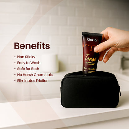 Kindly Endurance & Comfort Combo – Delay Gel with Water Based Chocolate Flavoured Lubricant ( Pack of 2)