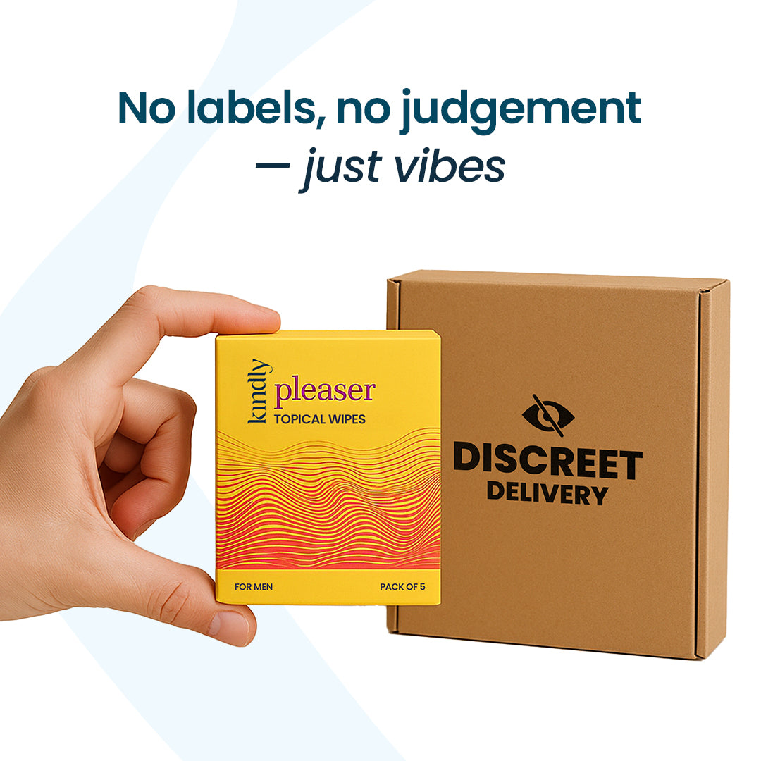 Kindly Intimate Essentials Combo – Tease Natural Flavoured Lube & Pleaser Delay Wipes