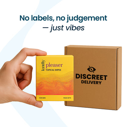 Kindly Intimate Essentials Combo – Tease Natural Flavoured Lube & Pleaser Delay Wipes