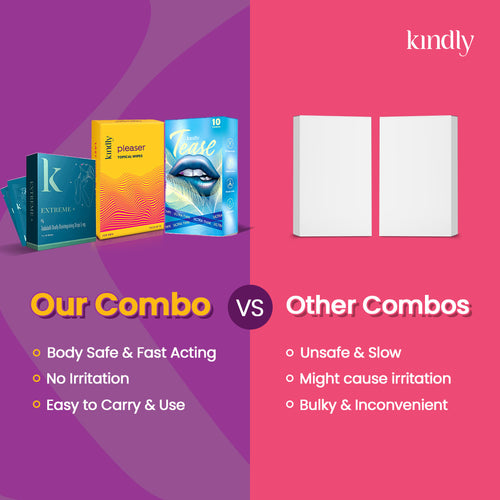 Bedroom Combo : Pleaser Wipes , Extreme+ Strips & Condom