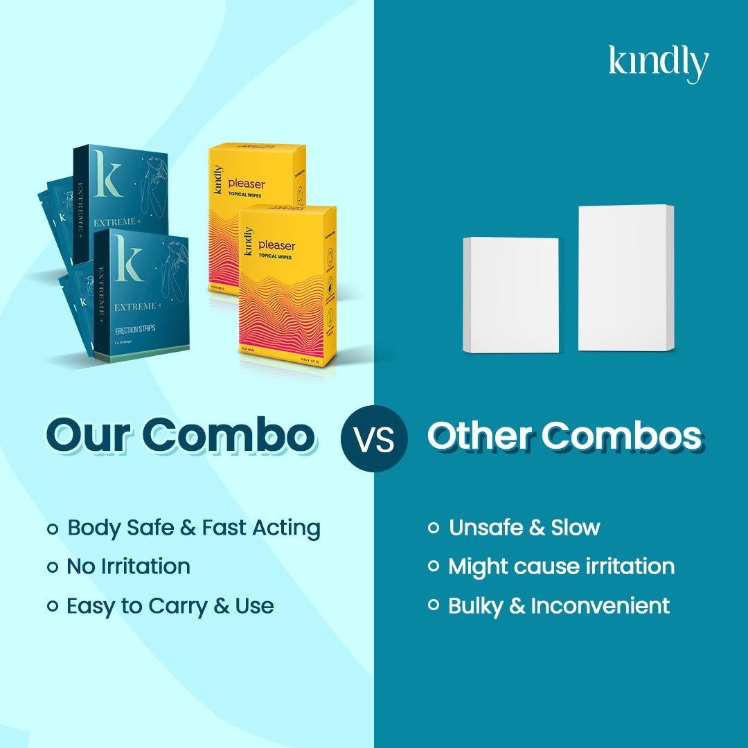 Double Dhamaka Combo : Pleaser Wipes &  Extreme+ Strips