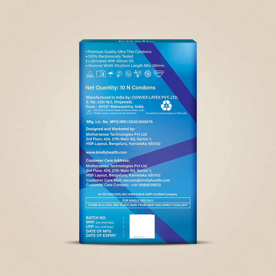 Tease Condoms- Classic Ultra Thin - Pack of 10