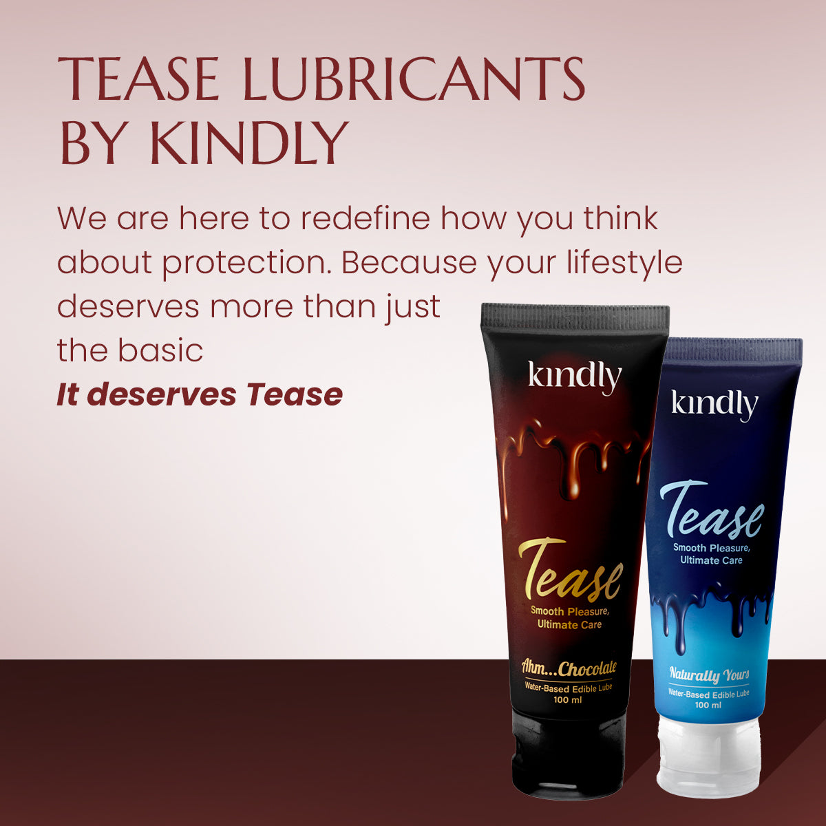 Tease Edible Water-based Lubricant- Chocolate Flavour
